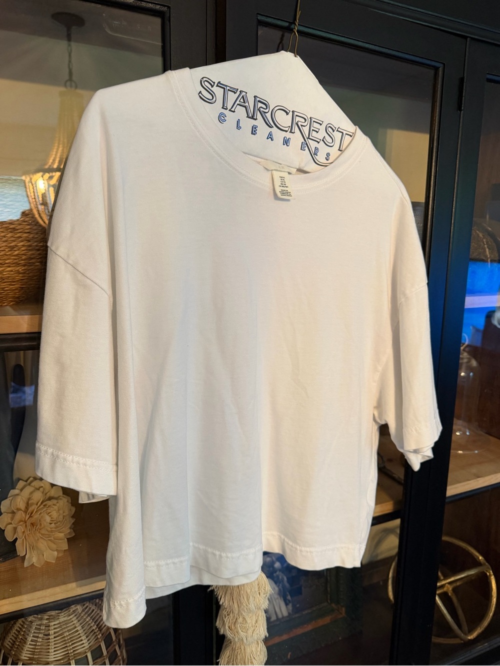 H&M White Oversized Short Sleeve Tee